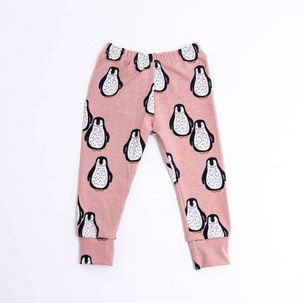 Bear & Babe Pink Penguin Leggings